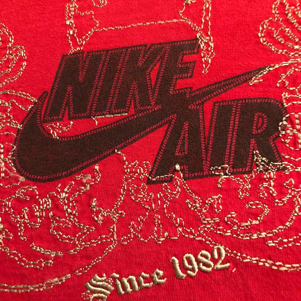VTG NIKE AIR EMBROIDERED T SHIRT XLT